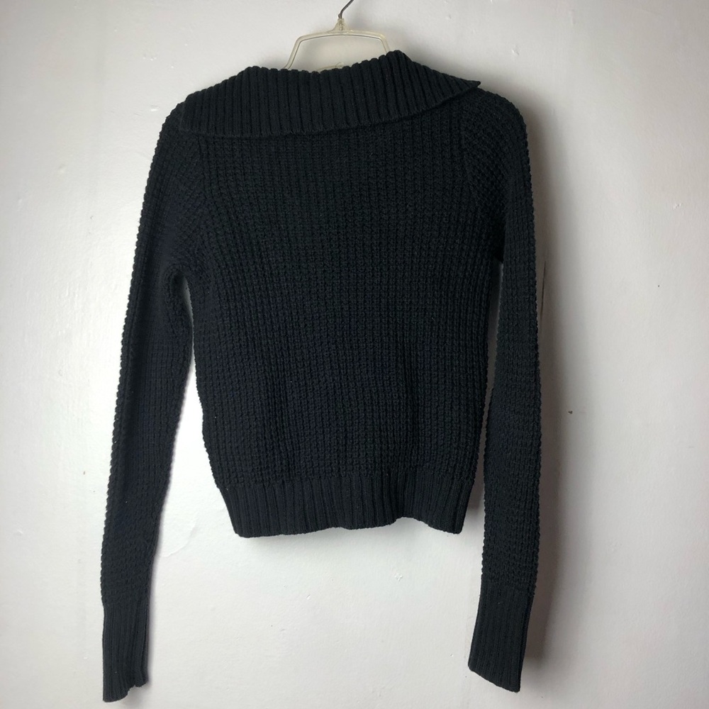 Bcbgeneration Black Knit Sweater With Zipper Side… - image 7